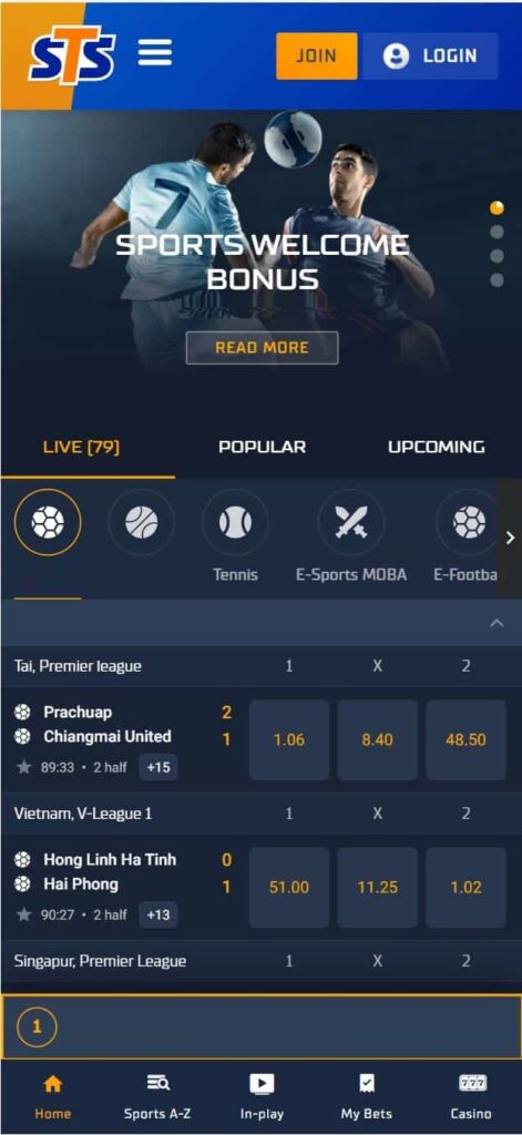 stsbet mobile website