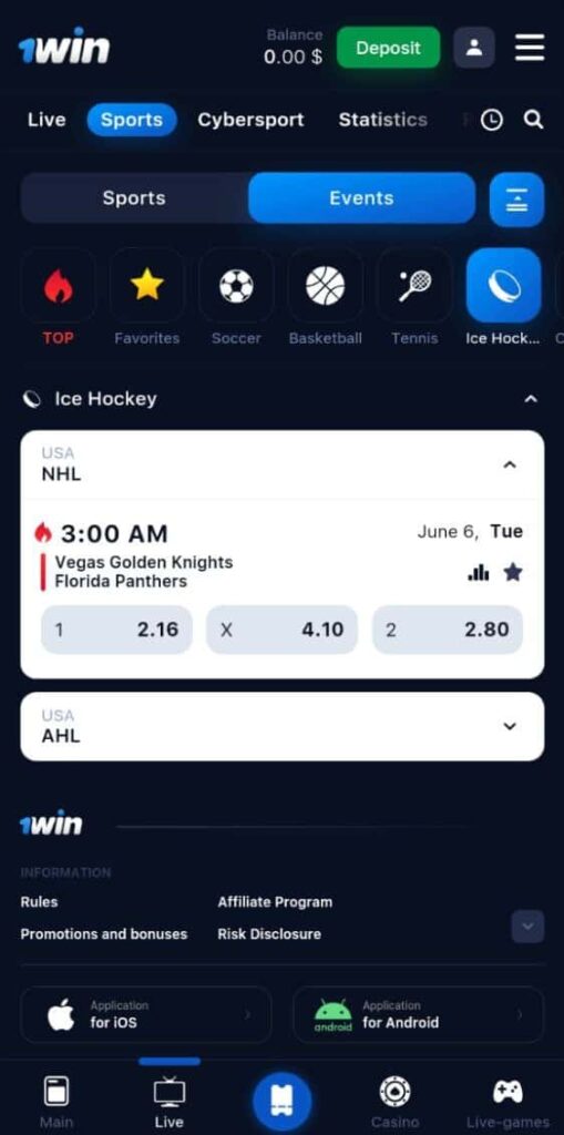 1win mobile website