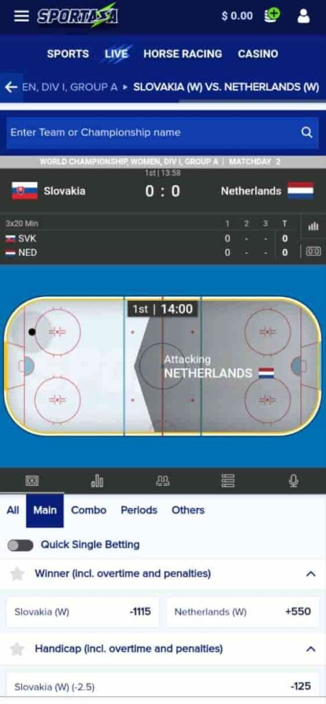 sportaza mobile betting