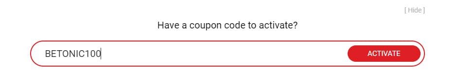 BETONIC BONUS CODE