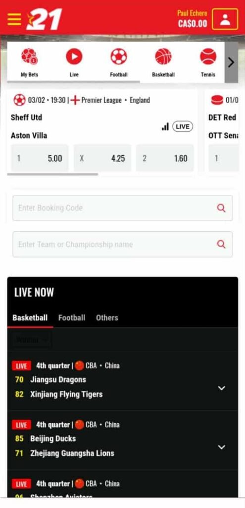 21bets mobile website