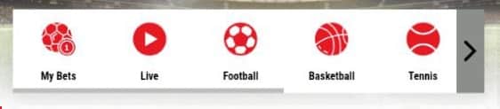 21bets sports navigation